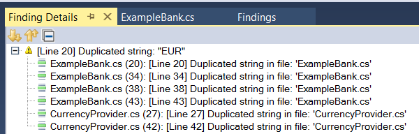 Parasoft dotTEST 2021.2 > Viewing Code Duplicate Analysis Findings > image2018-7-13_16-49-33.png