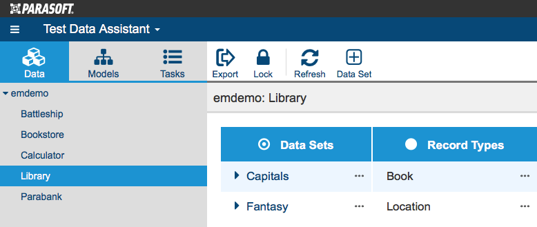 SOAtest and Virtualize with CTP 2021.2 (Japanese) > Working with Simple Data > simple-datasets-ds-repo-view.png