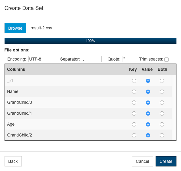 SOAtest and Virtualize with CTP 2021.2 (Japanese) > Working with Simple Data > tdm-add-importCSV-dataset-config.png