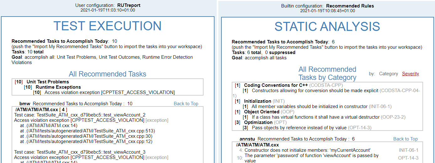 Parasoft C/C++test Professional 2022.1 (Eclipse) > Understanding Reports > seveloper_reports.png