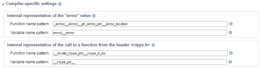 Parasoft DTP 5.3.0 > Editing Test Configurations > dtp-tc-compiler-table.png