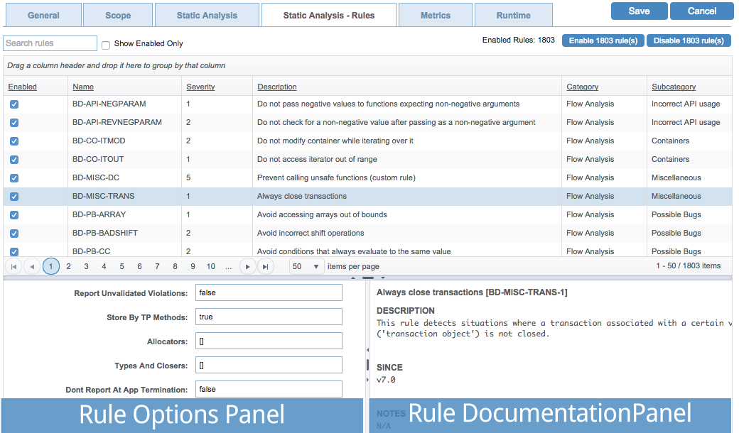 Parasoft DTP 5.3.0 > Editing Test Configurations > dtp-test-configs-static-analysis-tab-1.png