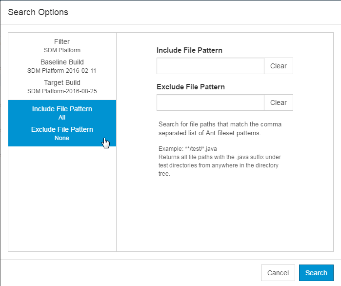 Parasoft DTP 5.3.0 > Change Explorer > dtp-change-explor-scope.png