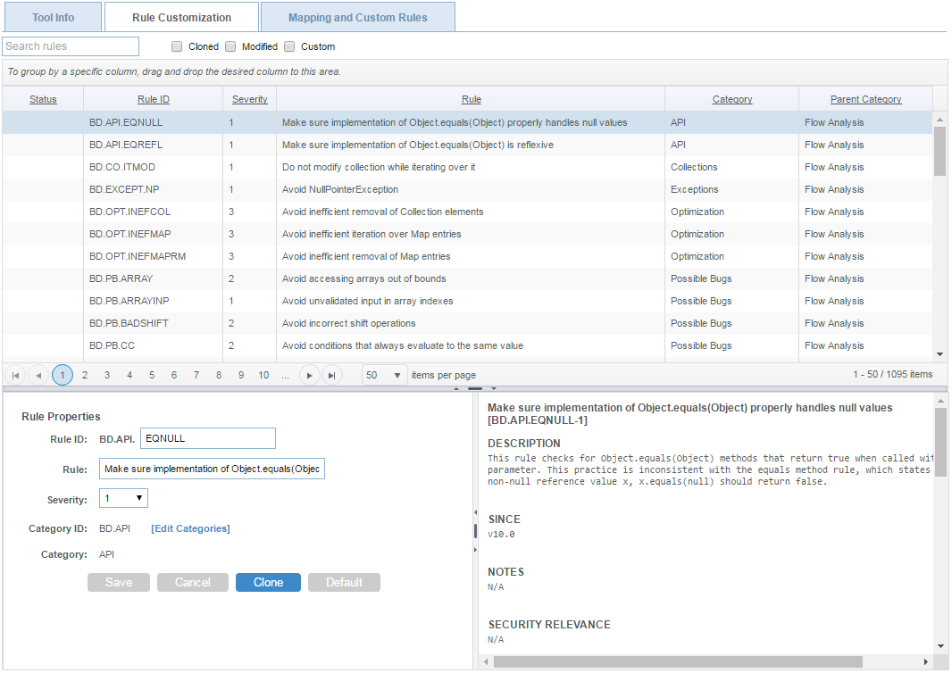 Parasoft DTP 5.3.0 > Customizing Rule Properties > dtp-rule-customization.png