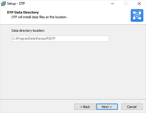 Parasoft DTP 2022.2 > New DTP Installations > dtp-inst-win-data-dir-20201.png