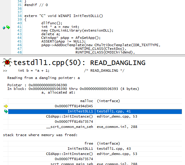 Insure++ 2022.1 > Finding Bugs > ins-insra-problem-summary-report-view-code-windows-20211.png