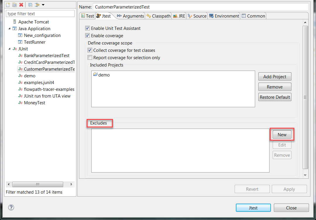 Executing And Collecting Coverage For Junit Tests Parasoft Jtest Dtp Engine 10 3 3 Parasoft Documentation Executing And Collecting Coverage For Junit Tests Parasoft Jtest Dtp Engine 10 3 3 Parasoft Documentation