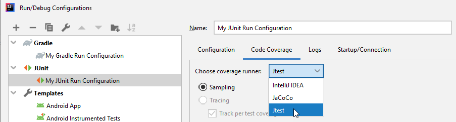 Parasoft Jtest 2023.1 (Japanese) > Collecting Unit Test Coverage in IntelliJ IDEA > image2020-1-9_10-57-12.png