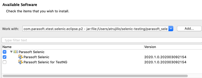 Parasoft Selenic 2024.1 > Installation > sel-install-eclipse-junit-20201.png