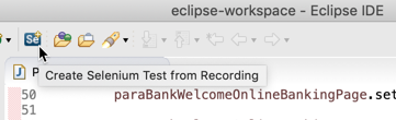 Parasoft Selenic 2024.1 > Working with the IDE Plug-in UI > selenic-toolbar-create-selenium-tests-2019-1.png