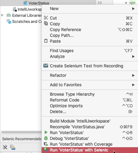 Parasoft Selenic 2024.1 > Adding Tests to an Existing Project from Recorded Actions > selenic-create-new-tests-recorded-actions-intelliJ-run-new-test-20201.png