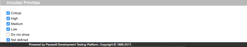 Parasoft DTP 2023.2 > Setting Priorities in Filters > add-priorities-filters.png