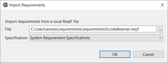 Importing from a file