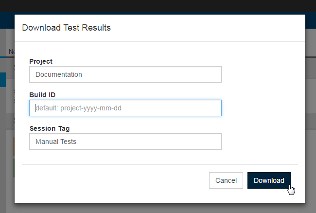 Parasoft DTP 5.3.3 > Using the CAM GUI > cam-download-test-results.png