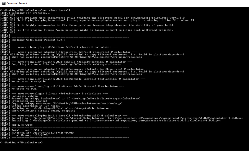 Parasoft DTP 5.3.3 > Setting Up and Configuring the Calculator Example Application > cam-tutorial-build-calc-ex.png