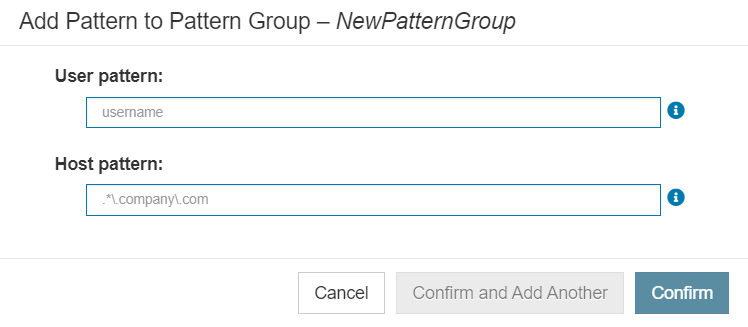 Parasoft License Server 2024.1 (Japanese) > Managing License Groups > Add-Pattern-to-Pattern-Group-dialog.png