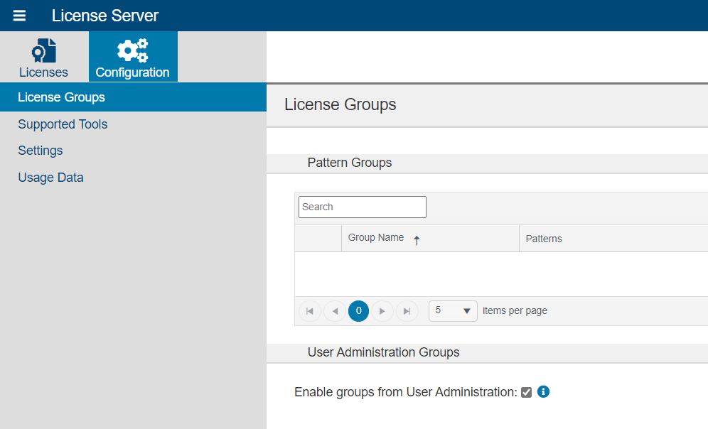 Parasoft License Server 2024.1 (Japanese) > Managing License Groups > LS_Config_License-Groupse.png