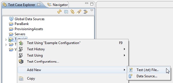SOAtest and Virtualize with CTP 2025.1 > Creating Test Suites for Unit Tests > Test Case Explorer.jpg