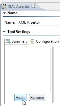 SOAtest and Virtualize with CTP 2025.1 > Creating Regression Tests Using the XML Assertor Tool > Name_AddRemove.jpg