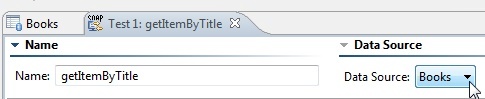 SOAtest and Virtualize with CTP 2025.1 > Automating Testing Using Data Sources > books name.jpg