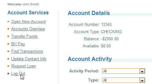 SOAtest and Virtualize with CTP 2025.1 > Web Functional Testing > logout.png