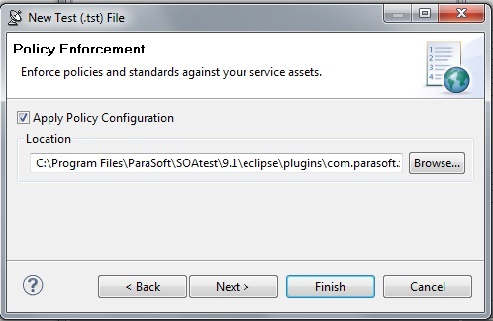SOAtest and Virtualize with CTP 2025.1 > Creating Tests From XML Schema > policy enforcement.jpg