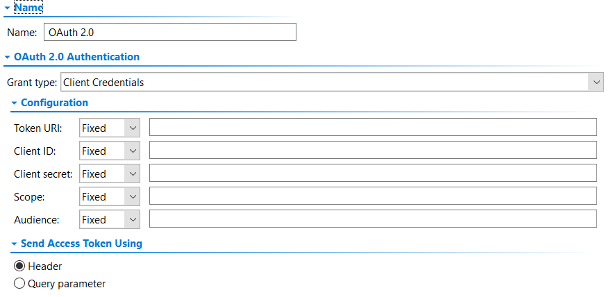 SOAtest and Virtualize with CTP 2025.1 > OAuth Authentication > OAuth-2.0-Authentication_settings_Client-Credentials.png