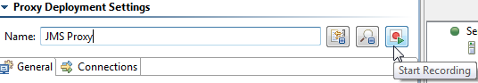 SOAtest and Virtualize with CTP 2025.1 > Recording Traffic from Message Proxies > Start.png
