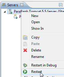 SOAtest and Virtualize with CTP 2025.1 > JDBC Configuration for ParaBank > restart.png