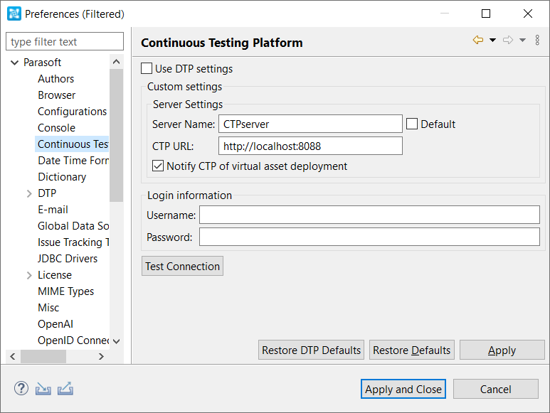 SOAtest and Virtualize with CTP 2025.1 > Integrating Virtualize Server and or SOAtest Server with CTP > Prefs_CTP.png