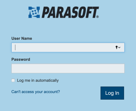 SOAtest and Virtualize with CTP 2025.1 > Logging In > parasoft-ui-login-20201.png