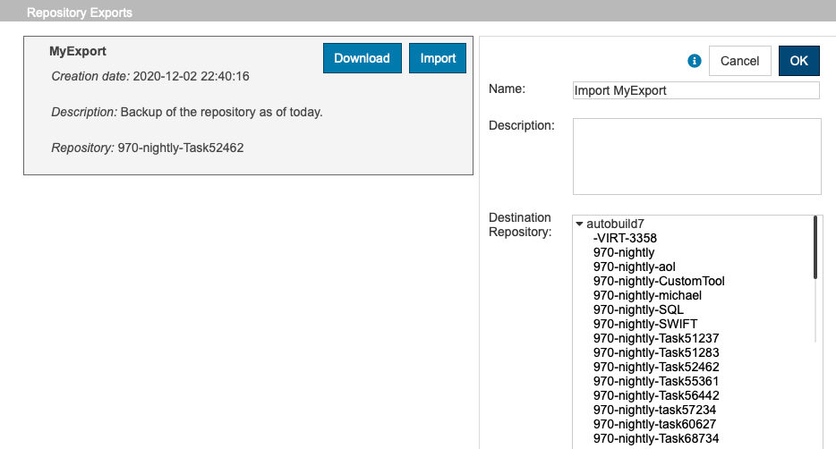 SOAtest and Virtualize with CTP 2025.1 > Creating and Managing Repositories > ctp-td-import-repo-ok-20211.png