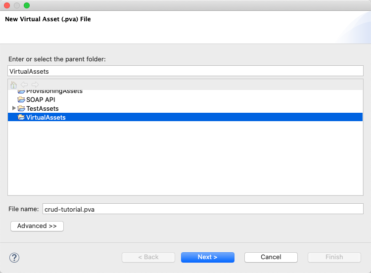 SOAtest and Virtualize with CTP 2025.1 > Data Repository CRUD Tool > crud-tut-add-project-add-pva-20212.png