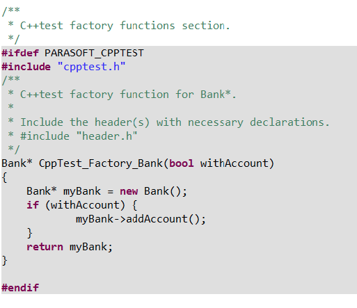 Parasoft C/C++test Professional 2024.2 for Visual Studio (Japanese) > Exercise 13 - Generating Unit Tests Using Factory Functions > ex1.png