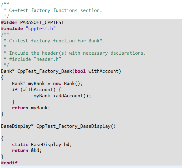 Parasoft C/C++test Professional 2024.2 for Visual Studio (Japanese) > Exercise 13 - Generating Unit Tests Using Factory Functions > ex2.png