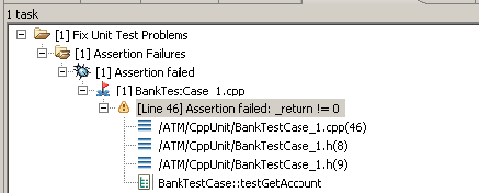Parasoft C/C++test Professional 2024.2 for Visual Studio (Japanese) > Exercise 14 - Executing Existing CppUnit Tests Under C++test > 2.png