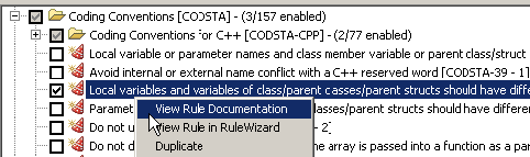 Parasoft C++test 10.3.4 (Visual Studio) > Exercise 4 - Creating Custom Standard Configurations > ViewRuleDocumentation.png