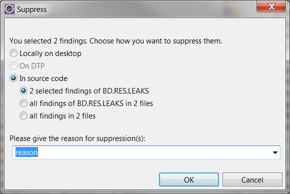 Parasoft Jtest 10.4.0 > Suppressing Findings > image2018-7-17_10-38-11.png