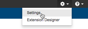 Parasoft DTP 5.4.1 > Getting Started with DTP Enterprise Pack > policycenter-settings-menu.png