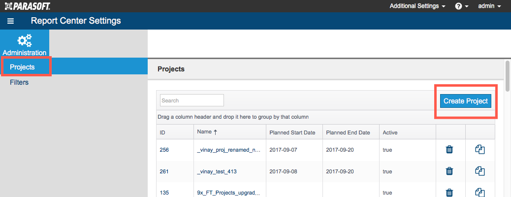 Parasoft DTP 5.4.2 > Preparing DTP for Application Coverage > cam-tut-create-project.png