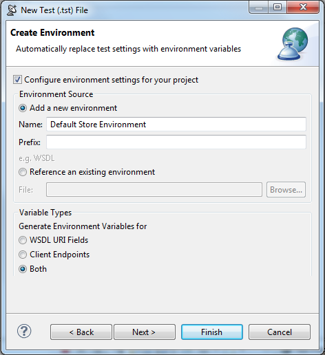 SOAtest and Virtualize 9.10.6 with CTP 3.1.2 (Chinese) > Running Tests in Different Environments > CreateEnvironment.png