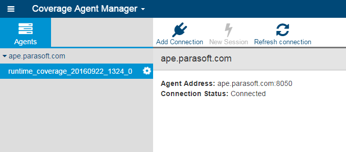 Parasoft DTP 2020.1 (Japanese) > CAM GUI の使用 > cam-connection-running.png