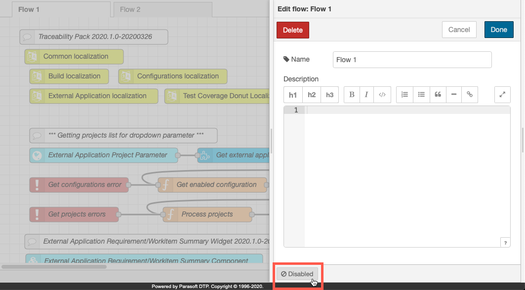 Parasoft DTP 2020.2 > Working with Flows > entpack-disable-enable-flows-20202.png