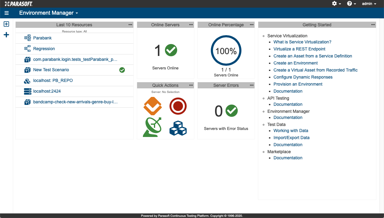 Customizing Your Workspace - SOAtest and Virtualize with CTP 2021.1 ...