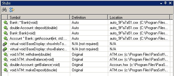 Parasoft C/C++test Professional 2020.2 for Visual Studio (Chinese) > Exercise 4 - Generate Stubs for Missing or Undefined Functions > 25.jpg