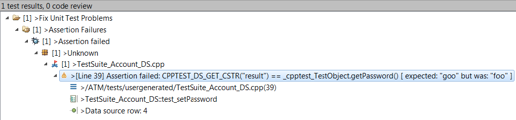 Parasoft C/C++test Professional 2020.2 for Visual Studio (Chinese) > Exercise 12 - Using Data Sources in Unit Tests > result.png
