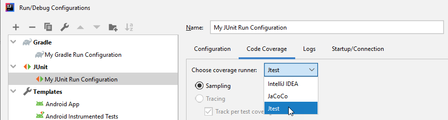 branching coverage in intellij ultimate