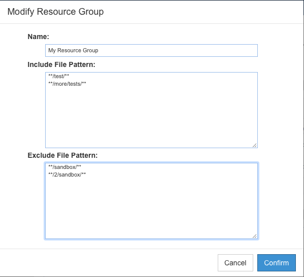Parasoft DTP 2021.1 (Japanese) > Adding Resource Groups to Projects > mod-res-grp.png